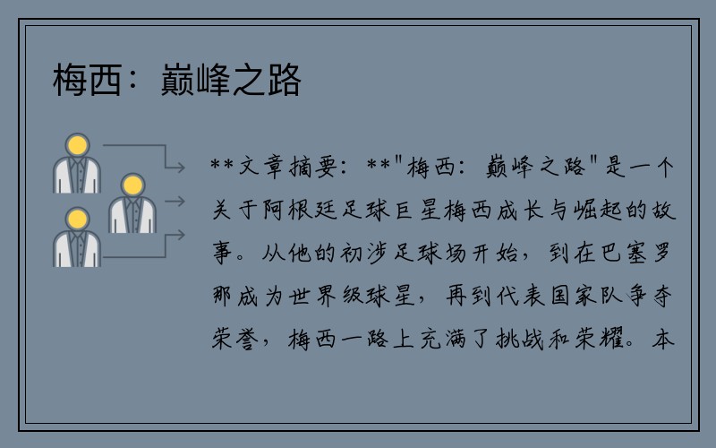 梅西：巅峰之路